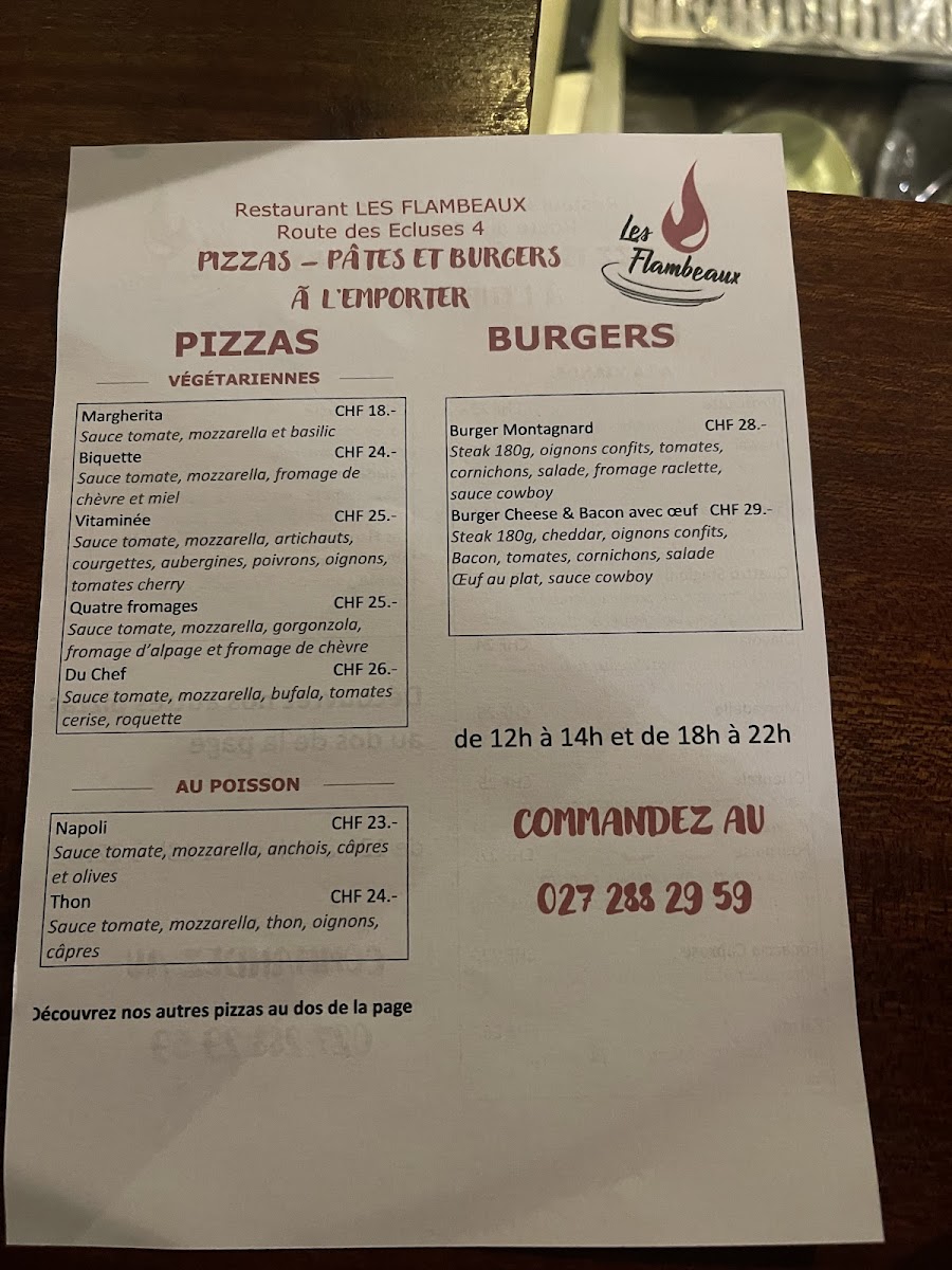 Menu Restaurant Les Flambeaux-8